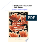 Download Anxiety And Wonder On Being Human Maria Balaska full chapter