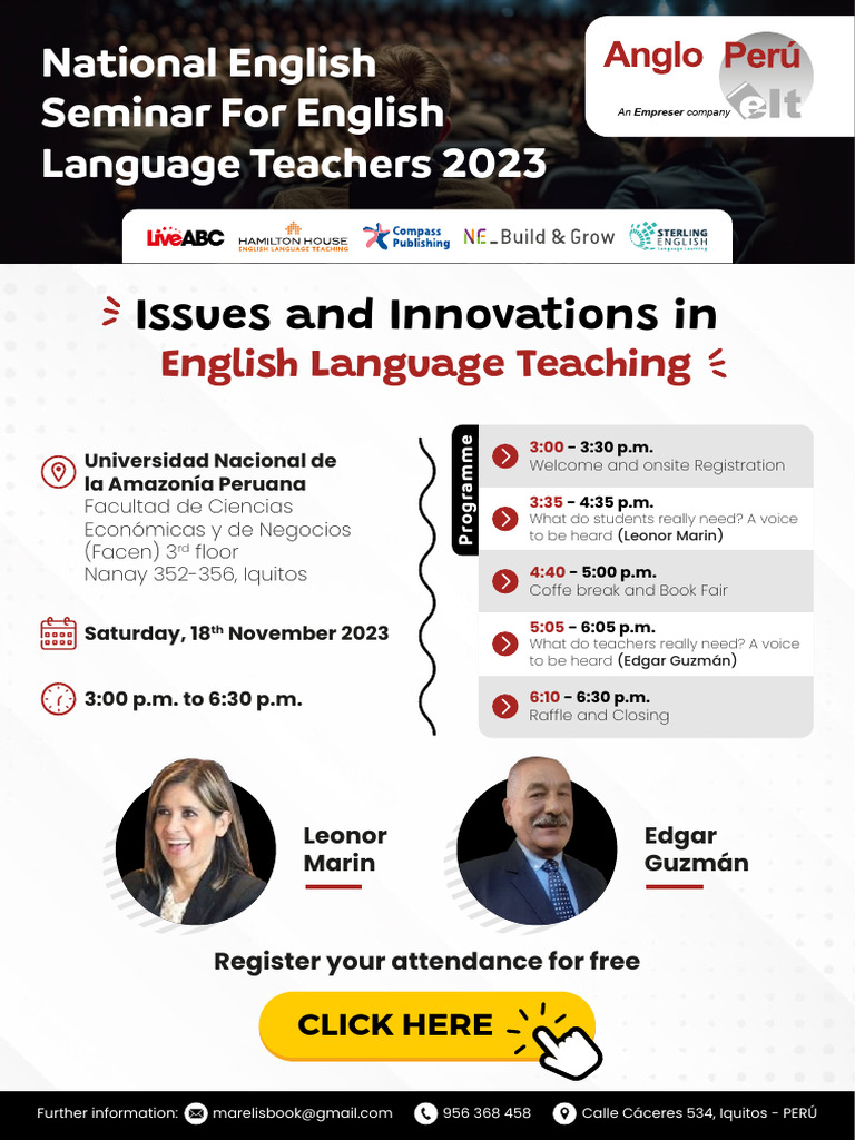 National English Seminar For English Language Teachers 2023 Pdf