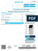 Tu Saldo Total Es de $ 7.498,01 y Vence El Día 22/04/2024 Recordá Que Se Debita Automáticamente de Tu Cuenta