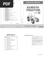 Compatible con Kubota - Z122E Z121S Z125E Z125S Manual del operador de la cortadora de giro cero K3011-7123 - México