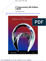 Online Download Algebra and Trigonometry 8Th Edition Larson Test Bank Full