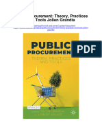 Public Procurement Theory Practices and Tools Jolien Grandia All Chapter