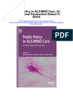 Download Public Policy In Als Mnd Care An International Perspective Robert H Blank all chapter