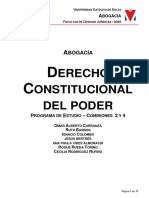 Derecho Constitucional Del Poder Versión 2020