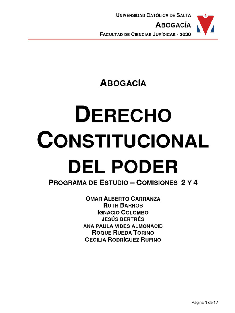 Derecho constitucional del poder versi n 2020 pdf ense ando maestros