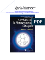 Mechanisms in Heterogeneous Catalysis Van Santen R A Full Chapter