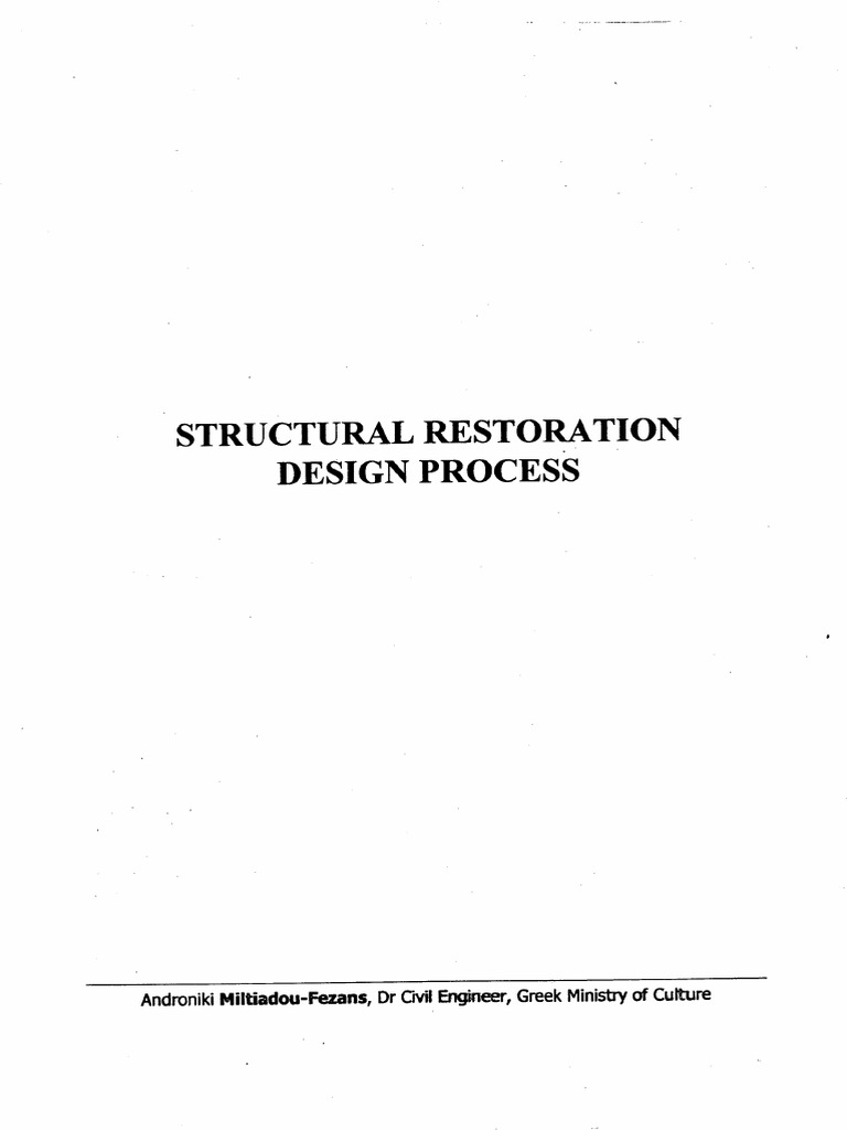 Structural Restoration Design Process | PDF
