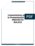 Lineamientos para Proyecto Áulico. SI