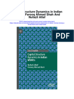 Capital Structure Dynamics in Indian Msmes Farooq Ahmad Shah and Nufazil Altaf Full Chapter
