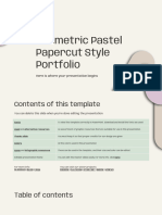 Geometric Pastel Papercut Style Portfolio by Slidesgo