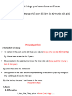 Present Perfect Theory