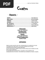 Cuatro (Guión) para Un Cortometraje