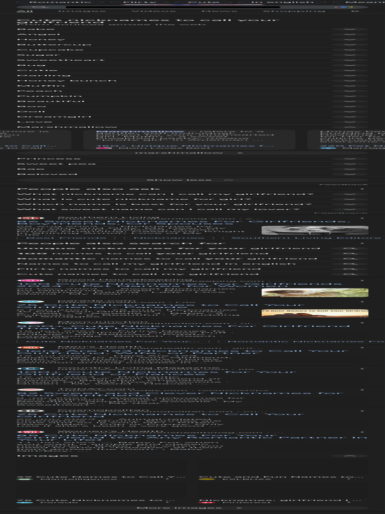 Names to call my girlfriend google search pdf