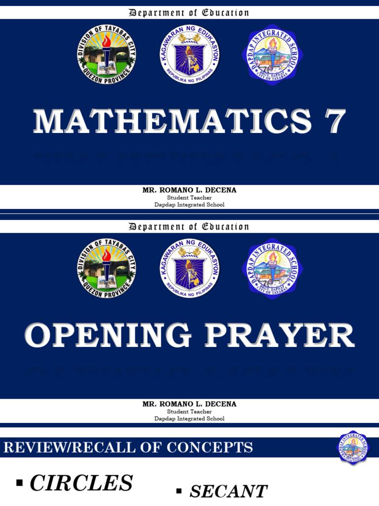 PPt-Mathematics7-Solving Problems Involving Side | PDF | Polygon | Triangle