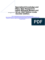 Download Mediating Specialized Knowledge And L2 Abilities New Research In Spanish English Bilingual Models And Beyond 1St Ed 2021 Edition Linda Escobar Editor full chapter