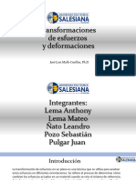 Transformaciones de Esfuerzos y Deformaciones