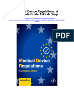 Medical Device Regulations A Complete Guide Aakash Deep Full Chapter