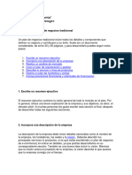 Cómo Hacer Un Plan de Negocios Tradicional