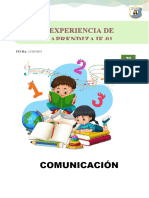 Sesion de Aprendizaje Com 22 Marzo