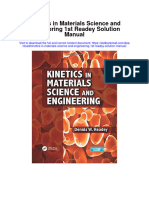 Kinetics in Materials Science and Engineering 1St Readey Solution Manual PDF Docx Full Chapter 2024