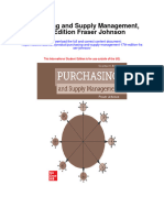 Purchasing and Supply Management 17Th Edition Fraser Johnson All Chapter
