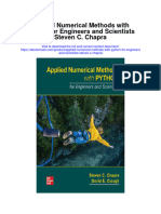 Download Applied Numerical Methods With Python For Engineers And Scientists Steven C Chapra full chapter