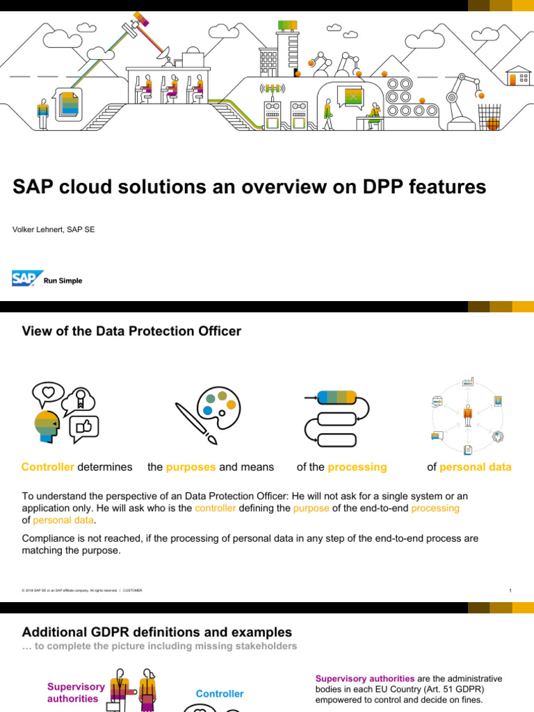 SAP Cloud GDPR Compliance Overview | PDF | Privacy | Cloud Computing