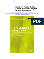 Download Data Collection In Fragile States Innovations From Africa And Beyond Johannes Hoogeveen full chapter