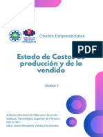 estado de costos de producción de lo vendido