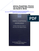 Download Virtue Happiness Knowledge Themes From The Work Of Gail Fine And Terence Irwin David O Brink all chapter
