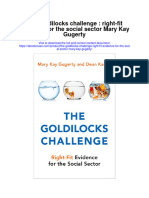 The Goldilocks Challenge Right Fit Evidence For The Social Sector Mary Kay Gugerty Full Chapter