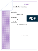 Pollution Control Techniques: Submitted by