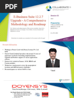 E Business Suite 12.2.7 Upgrade A Comprehensive Methodology and Roadmap