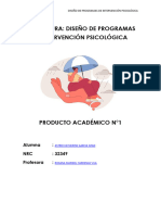 Pa 1 - Diseño de Programas de Intervención Psicológica