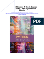 Download Python For Finance A Crash Course Modern Guide Learn Python Fast Bisette all chapter