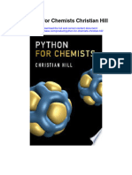 Python For Chemists Christian Hill All Chapter
