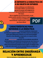 Problemas Que Enfrenta La Didactica en Relación A Su Objeto de Estudio