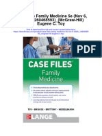 Download Case Files Family Medicine 5E Nov 6 2020_1260468593_Mcgraw Hill Eugene C Toy full chapter