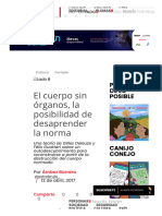 El Cuerpo Sin Órganos, La Posibilidad de Desaprender La Norma