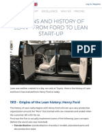 Origins and History of Lean - From Ford to Lean Start-up