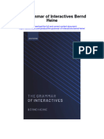 Download The Grammar Of Interactives Bernd Heine full chapter