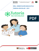 Plan de Tutoría, Orientación Educativa - 2021 - N.D.S.