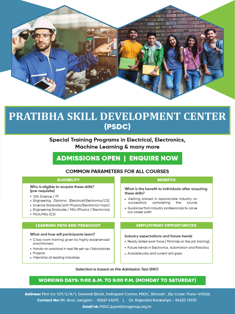 Pratibha Skill Development Center: (PSDC) | PDF | Sensor | Electronic ...