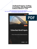 Download Python Real World Projects Crafting Your Python Portfolio With Deployable Applications Steven F Lott all chapter