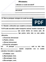 Atividades Modal Aeroviario