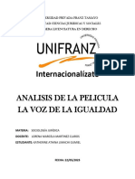 Analisis de La Voz de La Igualdad