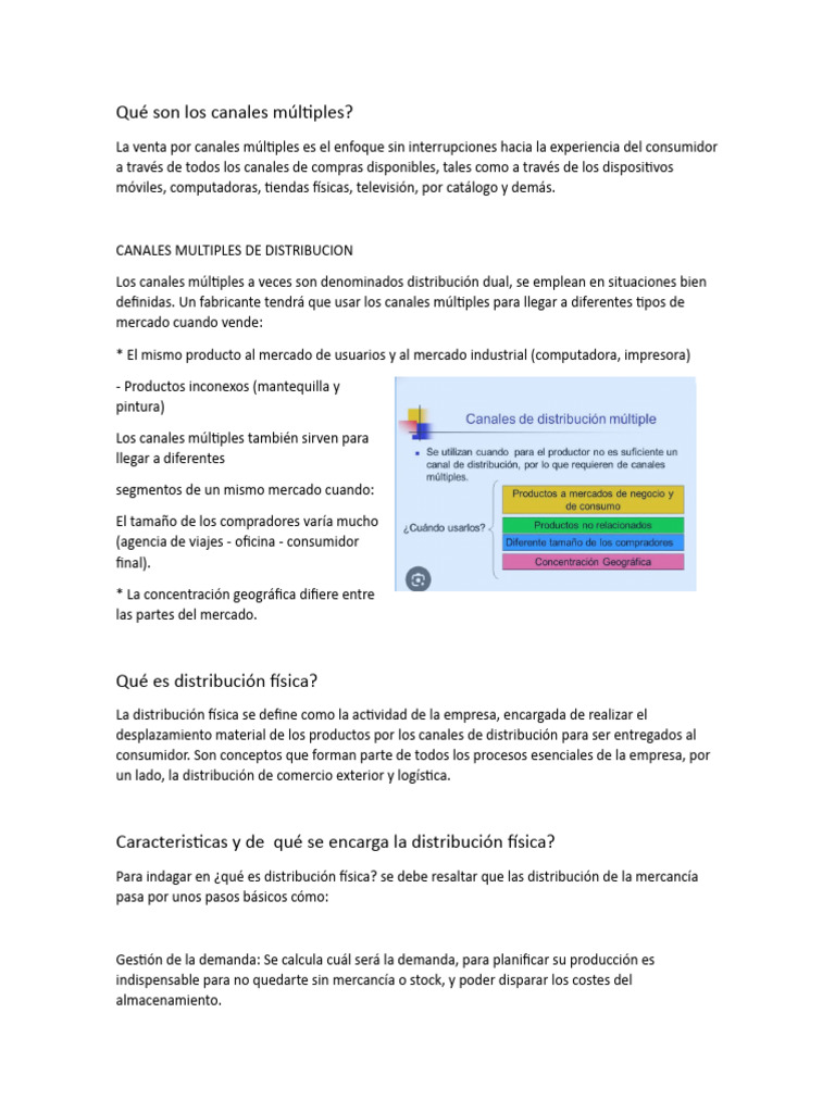 Estrategias de Canales Múltiples y Distribución Física | PDF | Almacén ...