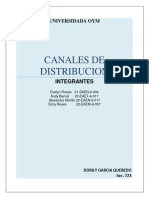 CANALES DE DISTRIBUCION