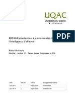 Section 1.3 - Tables, Bases de Donnã©es Et SQL