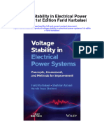 Voltage Stability in Electrical Power Systems 1St Edition Farid Karbalaei All Chapter